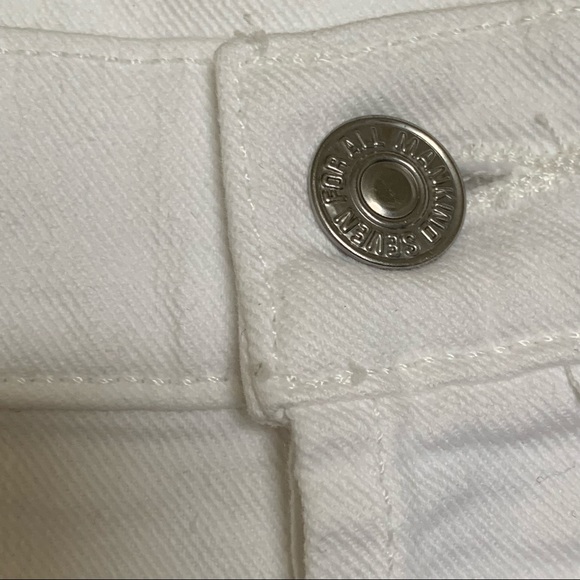 7 For All Mankind White Josafina High Waisted Jeans - Size 30 (EUC) - Picture 4 of 10